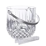Dmnnlp 1.2L Acryl- Eiswürfelbehälter mit Zange,Champagnerkübel Eiswürfel-Kühler für Haushalt,...