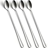 tiokin Latte Macchiato Löffel, Eislöffel Lang 4-teilig, 22.3 cm Edelstahl Longdrinklöffel, Lange...