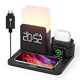 Wireless Charger, COLSUR 3 in 1 Induktive Ladestation 15W Kabelloses Ladegerät für i Watch Series...