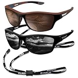 Yozexin 2 PCS Polarisierte Sonnenbrille Herren Damen, mit 100% UV400, für...