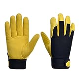 Miaelle 1 Paar Sicherheits Arbeitshandschuhe Bauarbeiter Handschuhe Gartenhandschuhe Leichte...