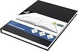 Notizbuch A5 Kangaro hard cover liniert cover schwarz, 80 grams, 80 Seiten liniert mit Seitenlinie...