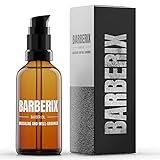 BARBERIX® Bartöl 50ml – lässt die Haut gesund und frisch und entspannt aussehen - schützt die...