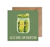 WBdesignz Lustige Geburtstag Karte Alles Gurke zum Geburtstag - Gurken Karte zum Geburtstag...