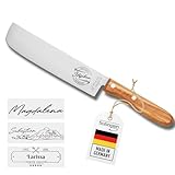 LOOXIS Personalisiertes Nakirimesser mit Namen Graviert - H. Herder, Solingen, 18 cm Klinge, Made in...