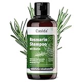 Casida® Rosmarin Shampoo mit Biotin - Shampoo mit Rosmarinöl gegen Haarausfall, für kraftloses,...