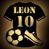 Personalisierbares Fußball Led Licht mit Namen & Nummer – LED DIY Set aus MDF-Holz Fussball...