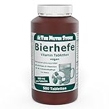 Bierhefe 500 mg Vitamin Tabletten 500 Stk. - mit wichtigen B-Vitaminen für die Schönheitspflege...