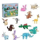12 Pack Mini 3 In 1 Tiere Bausteine - Konstruktionsspielzeug, Fidget Toys, Mitgebsel...