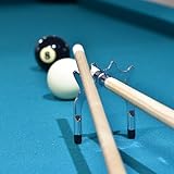 Winsport Queuebrücke, Profi Spielhilfe Chrom hoch für Billard und Snooker, Aufsatz mit Gleitmulden...