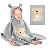 Yosemy Kapuzenhandtuch Baby - Oeko TEX - Baby Handtuch Kapuze 100% Baumwolle Badeponcho Kinder...