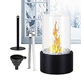 Yplkm Mini Kamin Für Die Tischplatte - Schreibtisch Alkohol Kamin Heimdekoration,Kompakter...