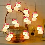 Shengruili 10 LED-Lichterkette, Einhorn, Lichterkette für Kinderzimmer, Dekoration für...