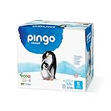 Pingo 0178-03 Pingo Öko-Windeln, Größe 5 (12-25 kg), Packung mit 2 x 36 cm, Weiß, Größe 5