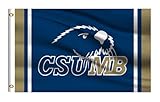 College-Flagge Cal State Monterey Bay Outside 7,6 x 12,7 cm, kompatibel mit Ottern, doppelseitiges...