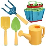 VANZACK 1 Set Kinder-Gartengeräte-Set Kleinkinder-Gartenspielzeug Gießkanne Handschuhe Schaufel...