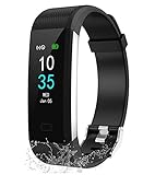 LEBEXY Fitness Armband Wasserdicht IP68 | Fitness Tracker Uhr | Smartwatch Schrittzähler...