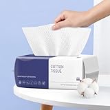 BODFPPC Gesichtshandtücher, 100 Stück Gesichtstücher Sanfte Baumwolltücher Einmalwaschlappen...