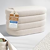 Blumtal Sitzbank mit Stauraum oval, Bouclé-Bezug - robuste Sitztruhe mit Stauraum &...