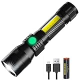 AOMEES UV Taschenlampe Zoombar 395nm Schwarzlicht Taschenlampe Extrem Hell Wiederaufladbar...