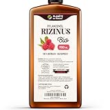 Rizinusöl Bio 900 ml - 100% Rein, Natürlich und Kaltgepresst - Wimpern, Augenbrauen, Haare, Bart,...