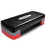 POWRX Steppbrett für Zuhause inkl. Workout I Stepper höhenverstellbar und rutschfest für Aerobic,...