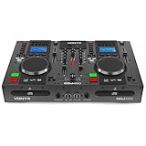 Vonyx CDJ450 - DJ Konsole, DJ Mischpult Bluetooth, DJ Controller mit Zwei MP3 CD Mediaplayern, USB,...