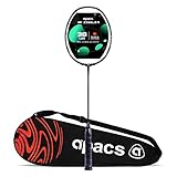 APACS Z-Ziggler (17,2 kg, Mega Tension) Graphit unbesaiteter Badmintonschläger mit vollständiger...