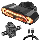 Mineup 5in1 Fahrradalarm mit Fernbedienung, Fahrrad Alarmanlage mit Glocke, USB Wiederaufladbarer...