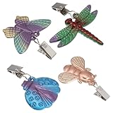 Warmhm Tischtuchklammern 4 Stück aus Zinklegierung Windfeste Tischdeckenhalter mit Tierdesign...