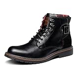 Bruno Marc Herren Motorrad Stiefel Schnürstiefel Boots Klassische Chukka Boots Freizeitschuhe...