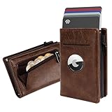 EOAMGO Airtag Slim Wallet mit Münzfach, Geldbörse Herren & Damen Portmonee Herren Kartenetui mit...