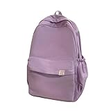 JINGBDO Rucksack Damen Women Rucksack Female Reisetasche Rucksäcke Schoolbag Solid Color Bookbag...