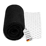 AquaOne Teichnetz feinmaschig 3x4m Teichabdeckung für laubfreien Teich Vielseitiges Netz in schwarz...