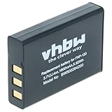 vhbw 1x Akku kompatibel mit Aiptek PocketCinema V10, V10 Plus, V20, T10, T15, T30 Kamera (1600 mAh,...