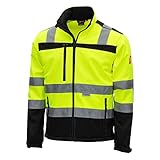 Nitras Motion Tex Viz 7171 Softshell-Warnschutzjacke - EN 20471 - Gelb - 3XL