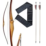 Franks-Castle Bogenset Langbogen von Eagle 68' 20-45 lbs mit Hülle und Pfeilen 35 lbs