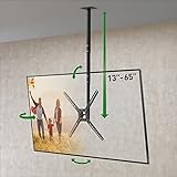 Barkan 97cm Lange TV Deckenhalterung, 29 - 65 Zoll Neigbar / Vollbewegung flach & Curved Fernseher...