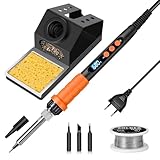 Lötkolben Set, 100W Hochleistungs-Lötkolben, Schnellaufheizung, Digitale Temperaturanzeige &...