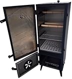 Stahl Räucherkammer 112x45x43 cm Räucherschrank Räucherofen mobil Premium