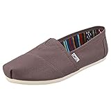 TOMS ALPARGATA Loafer Flat Espadrille Canvas Damen Grau 38 EU