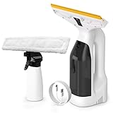 Fenstersauger, Akku Fenstersauge mit 28 cm Saugdüse,Fensterreiniger Elektrisch 45 min Akkulaufzeit,...