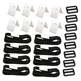 SHINEOFI Solarabdeckband Poolabdeckung Zubehör Solarbedeckung Haltebänder und Klettverschlüsse...