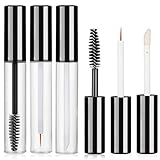 Molain Leere Mascara Flasche mit Wimpern Zauberstab, 5ML Transparente leere Lipgloss-Tuben,...