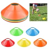 Miayical Fussball Hütchen Set, 15 Stück Runde Markierungshütchen, Hütchen Fussball,...