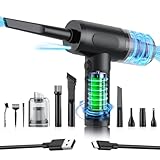 NVKHG Elektrische Staubgebläse, 3 in 1 Electric Compressed Air Duster 3-Gang 110000 U/minmit...