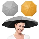 YANGSHINE 2 x Regenschirmhut mit Gummiband, Outdoor-Angelschirm, faltbar, Kopfbedeckung,...