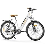 Eleglide T1 Step-Thru E-Bike, Elektrofahrrad 27.5'' Trekkingrad E-Cityrad mit 36V 13Ah Lithium-Akku...