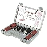20 Stück Schleifhülsen für Bohrmaschine, Spindelschleifer Schleifzylinder Trommelschleifer Kit...