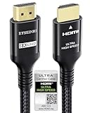 Etseinri 2024 Neuestes 10K 8K 4K HDMI Kabel 2M, Zertifiziertes 48Gbps Ultra High Speed HDMI® Kabel...